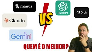 Competição de IAs: ChatGPT, Gemini, Grok, Claude e Manus na raspagem de notícias