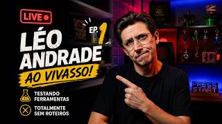 Léo Andrade testa ferramentas de IA e desenvolvimento ao vivo no AO VIVASSO #1